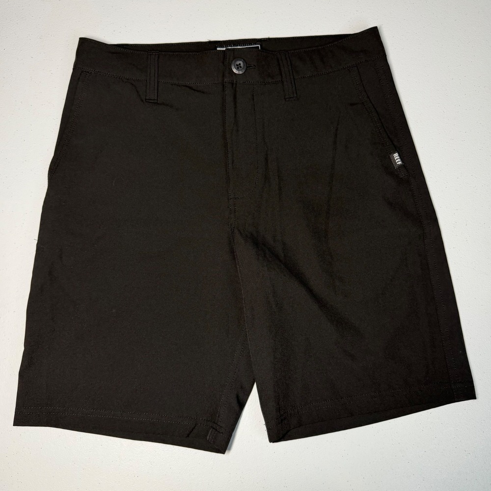 Reef Hybrid Board Shorts Men's 28 Black‎ Performance Stretch 18in Outseam Surf
